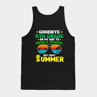 Goodbye 5Th Grade On My Way To Middle School Summer Tank Top